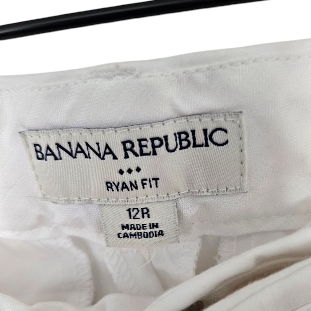 Banana Republic White Ryan Fit Flared Pant Size 12R - Picture 2 of 4